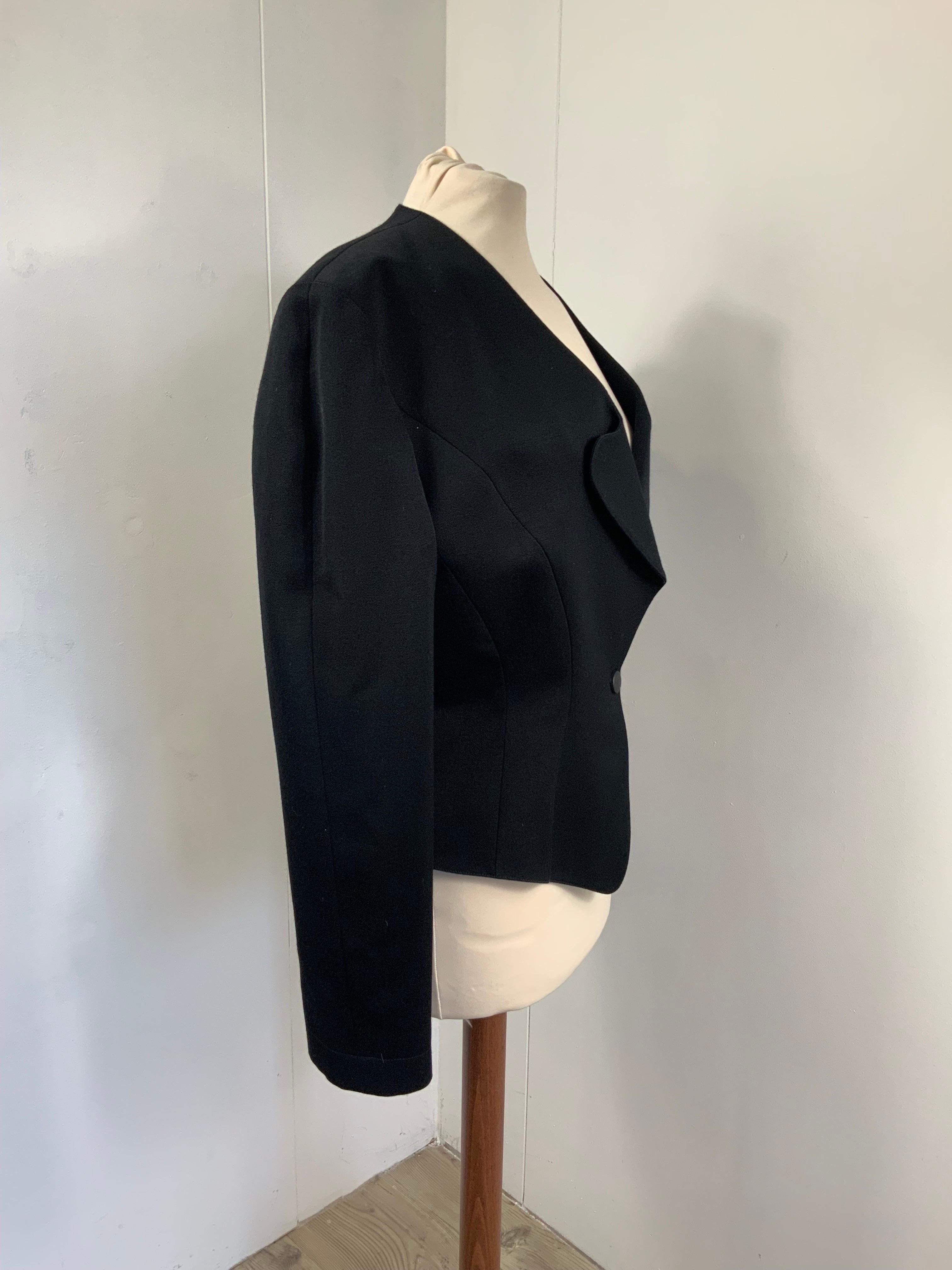 Black Thierry Mugler Vintage Suit For Sale