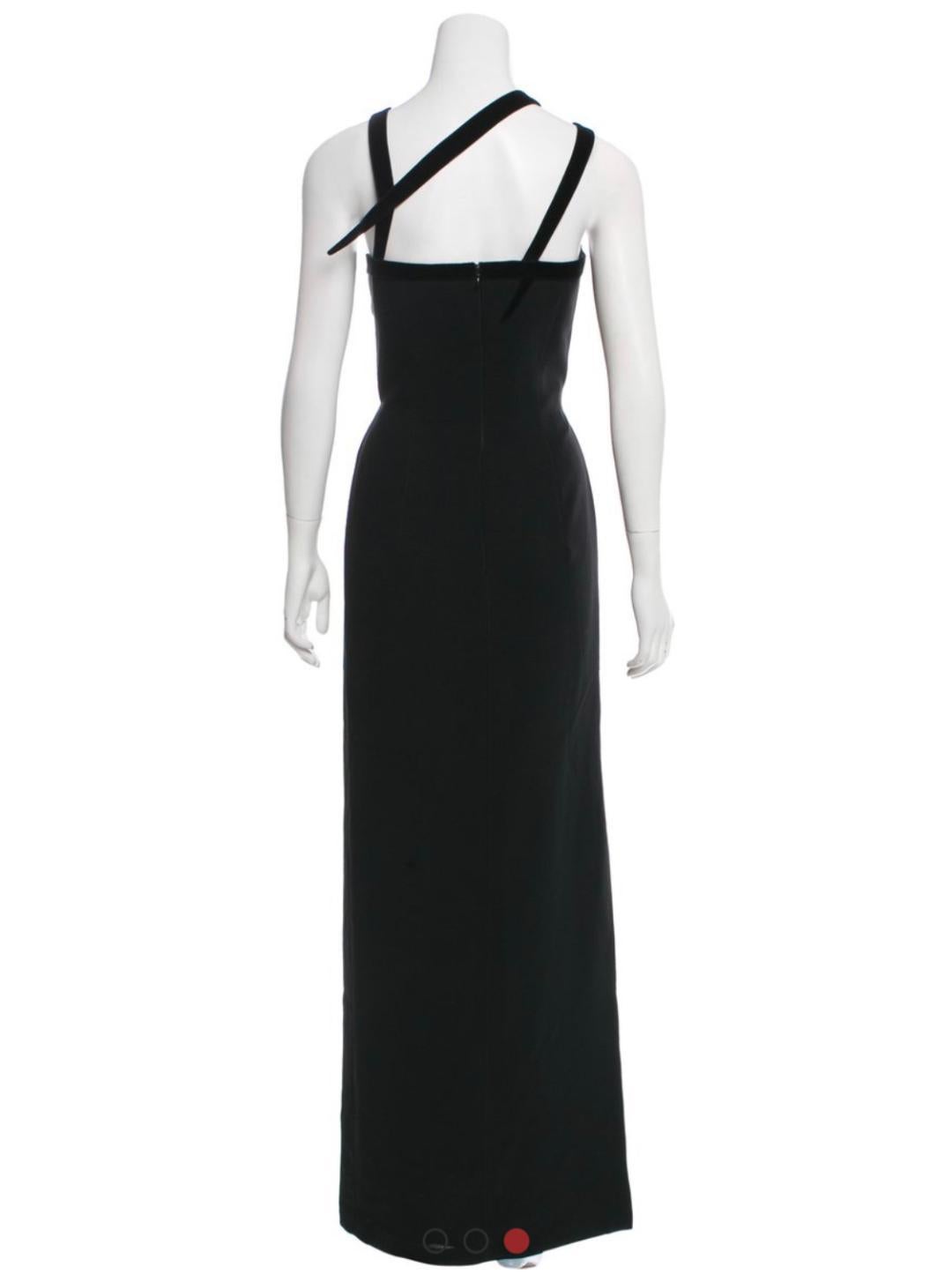 Thierry Mugler Vintage Velvet Trimmed Evening Dress For Sale 5