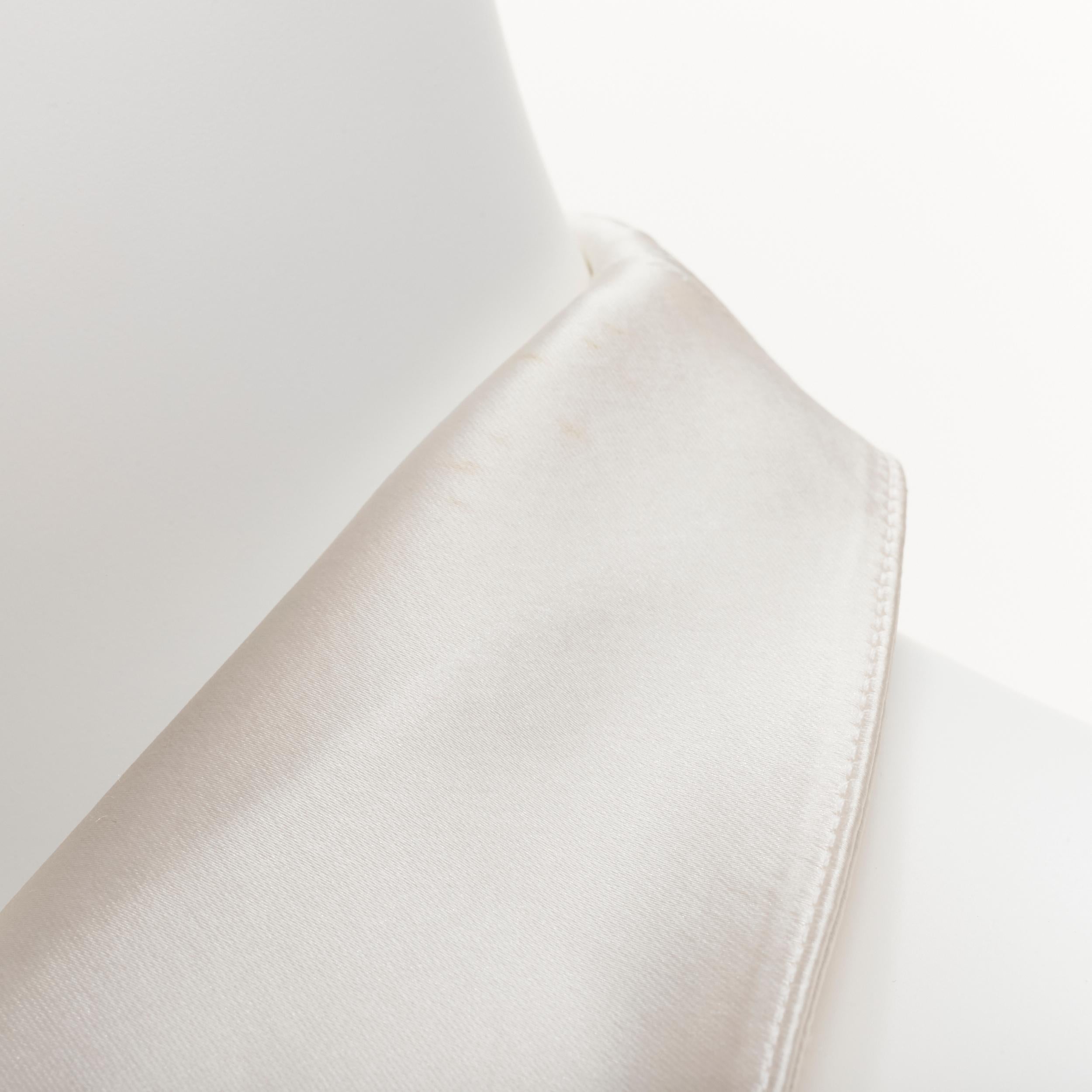 THIERRY MUGLER Vintage white Vampire halter bow collar  tux mini dress IT40 S 4