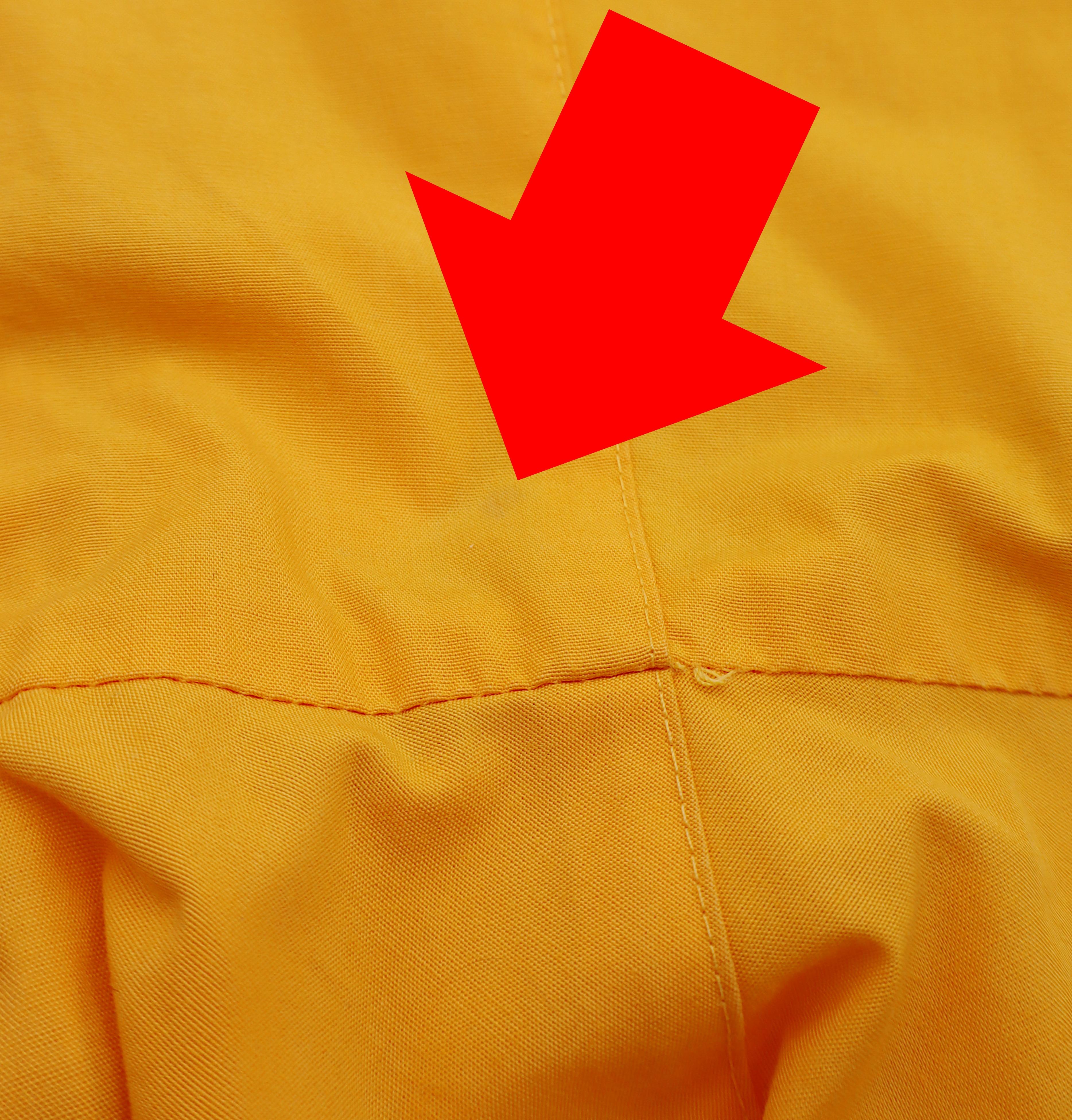 THIERRY MUGLER Vintage Gelbes Baumwollkleid US Größe 12 im Angebot 9