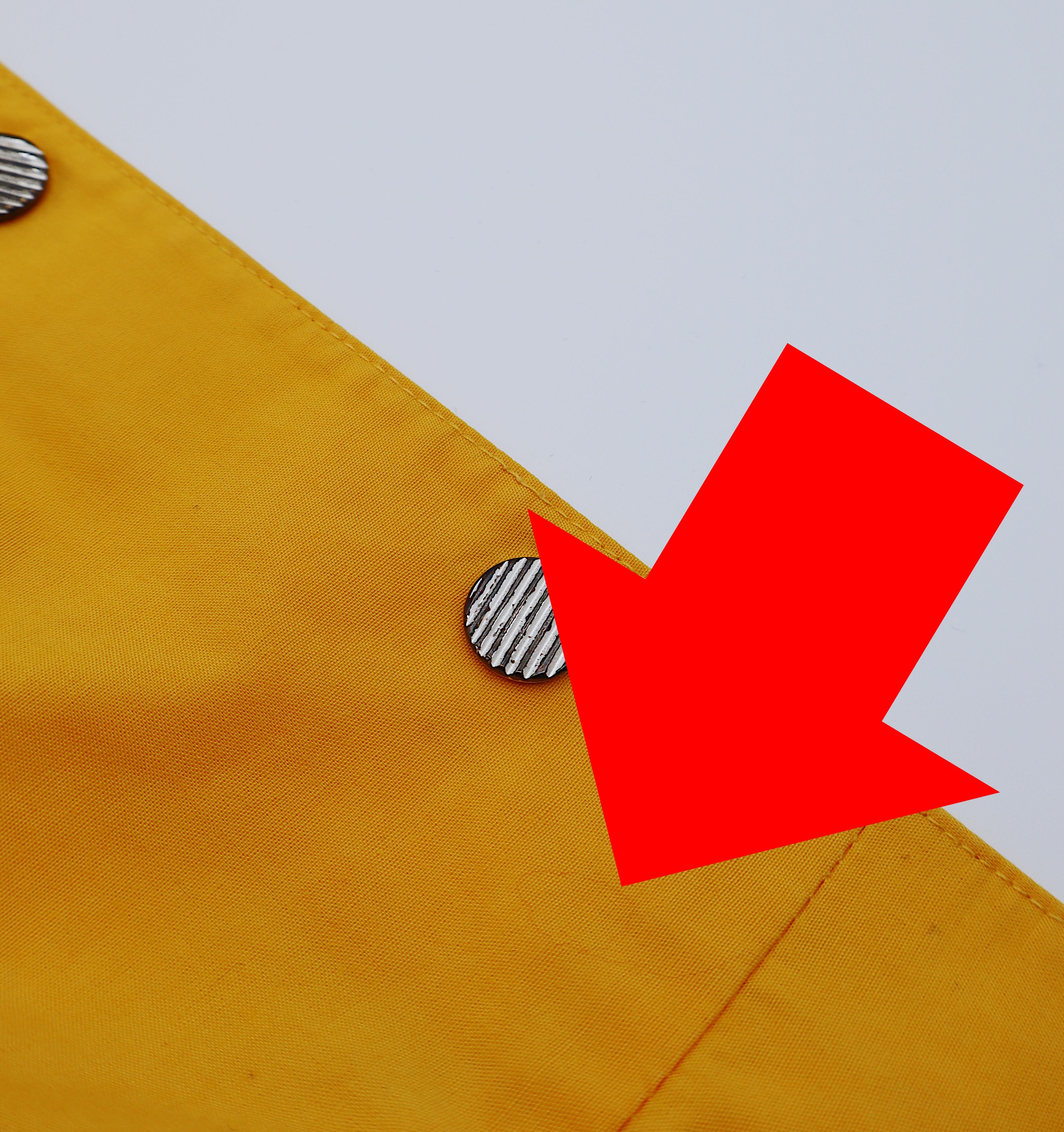 THIERRY MUGLER Vintage Gelbes Baumwollkleid US Größe 12 im Angebot 10