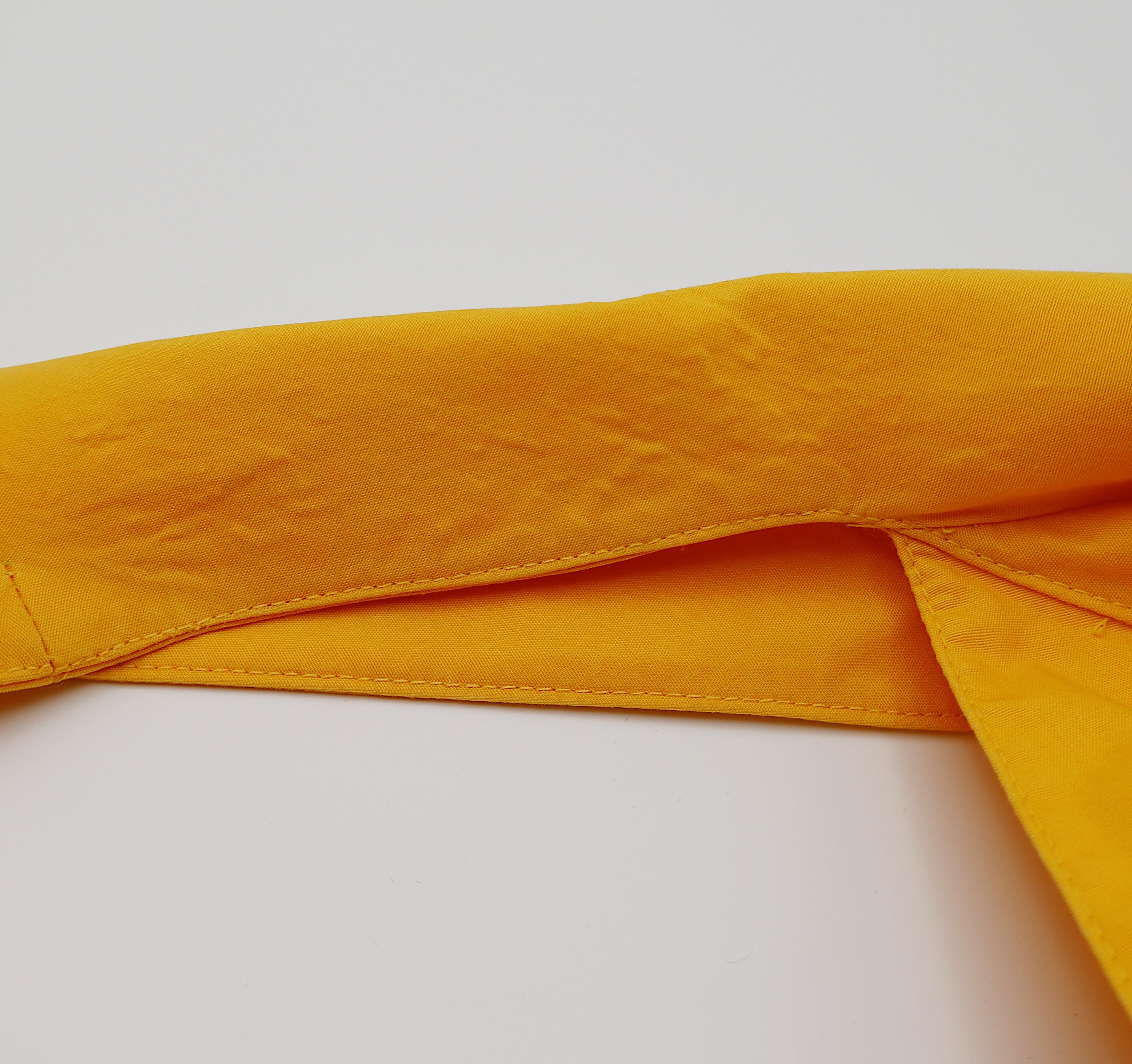 THIERRY MUGLER Vintage Gelbes Baumwollkleid US Größe 12 im Angebot 14