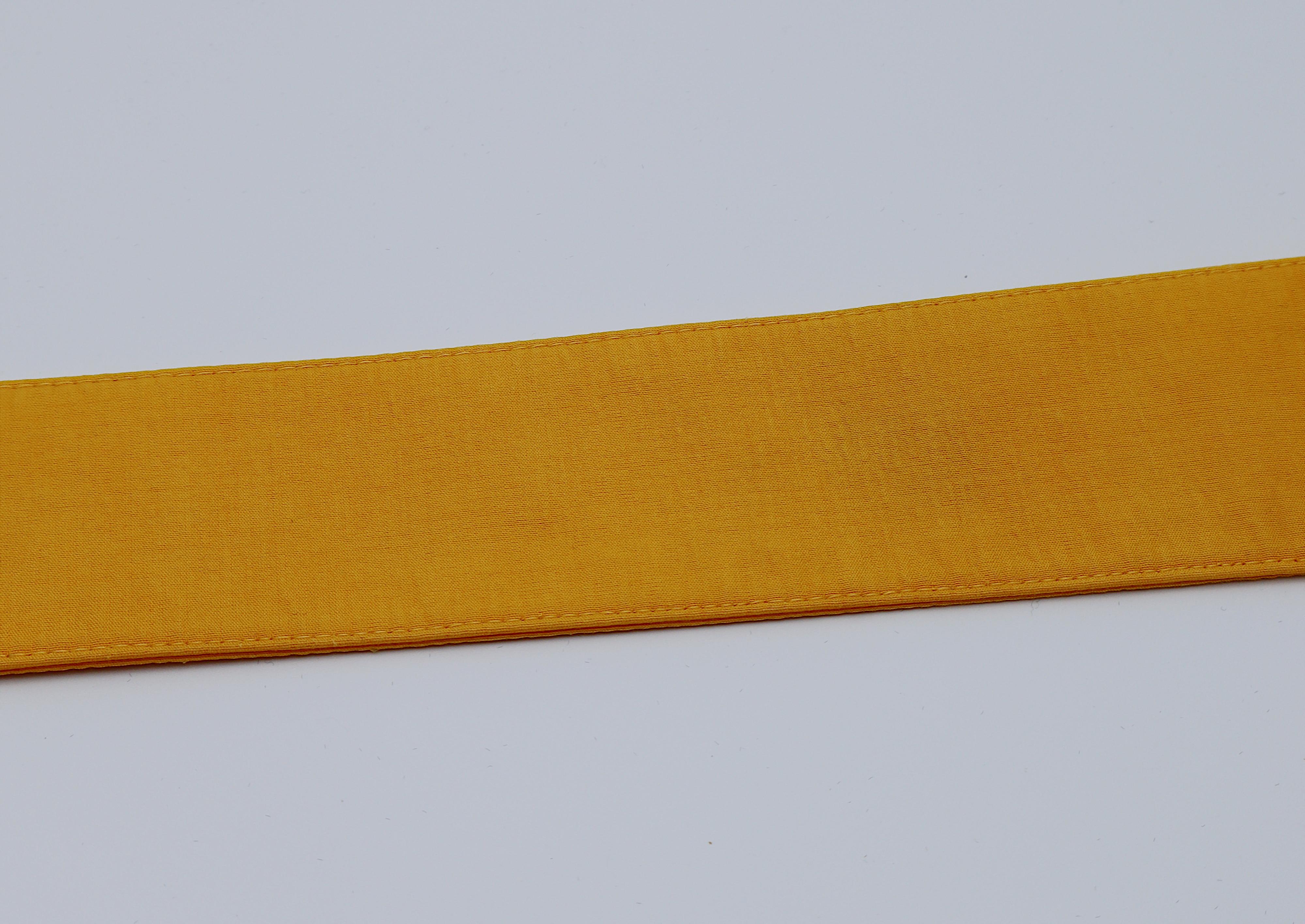 THIERRY MUGLER Vintage Gelbes Baumwollkleid US Größe 12 im Angebot 4