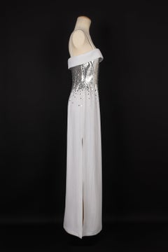 Thierry Mugler White Crepe Couture Dress