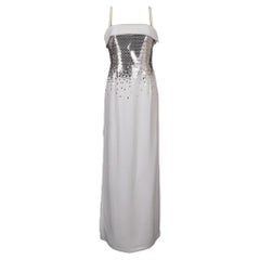 Thierry Mugler White Crepe Couture Dress