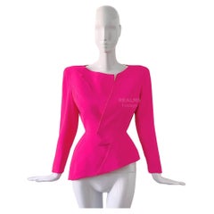 Used TheThierry Mugler Lighnting Blazer 1988 1989 "Les Infernales" PINK ZigZag Jacket