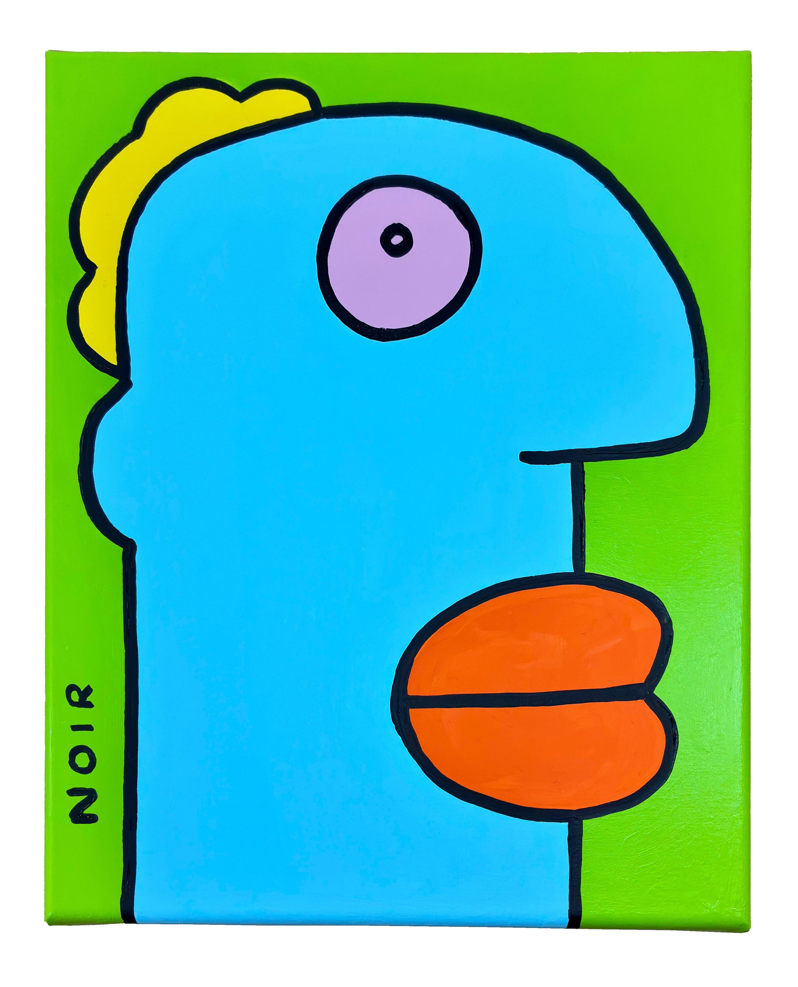Thierry Noir Portrait Painting - I Have A Big Project That Will Secure My Future