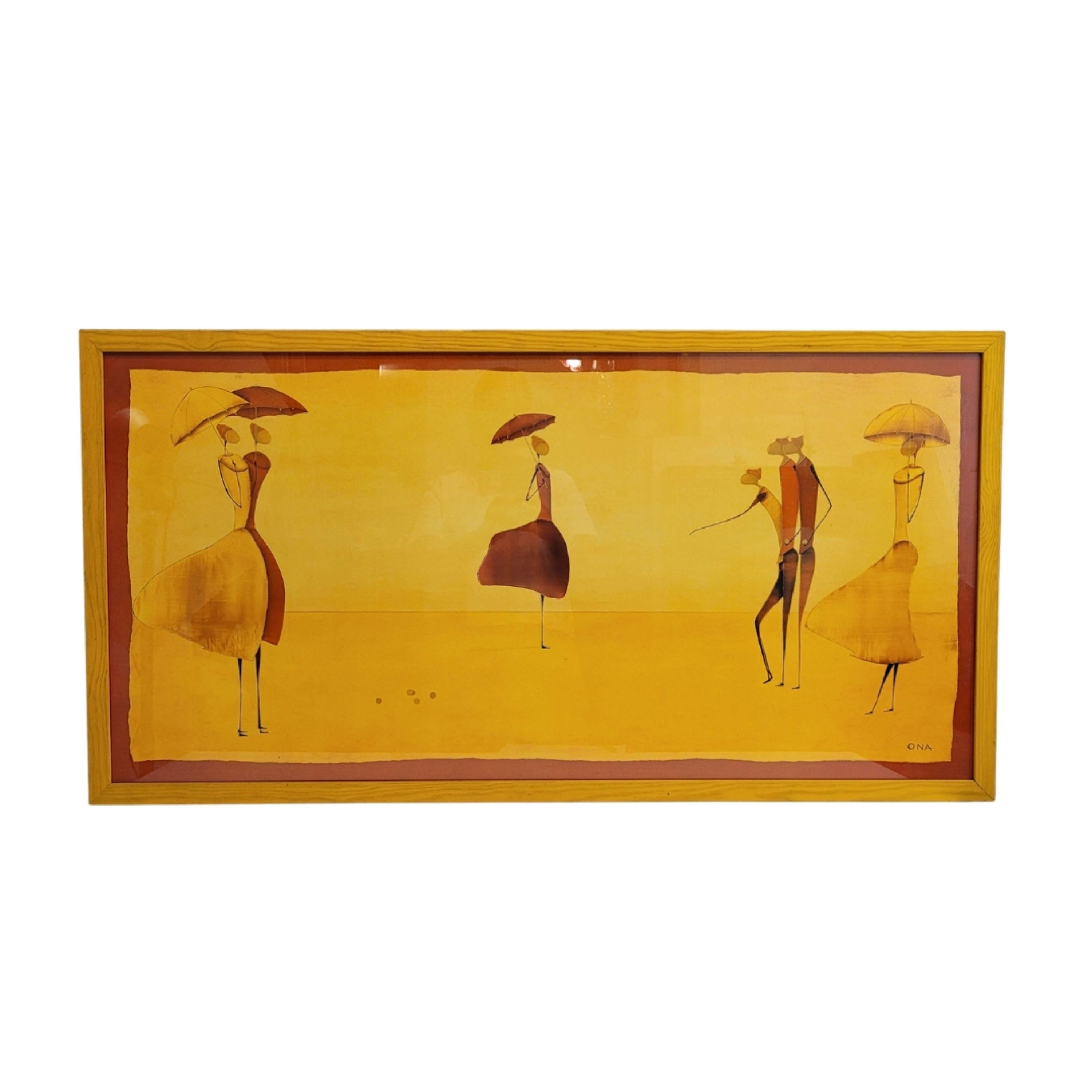 Technische Daten
Technik: Lithographie
Titel des Werks: "Flanerie III"
Künstler: Thierry Ona (1960-)
Signiert in der unteren rechten Ecke
Zeitraum: 2000er Jahre
Guter Zustand für sein Alter und seinen Gebrauch
Gesamtabmessungen: 54 x 104 x 2 cm
Maße