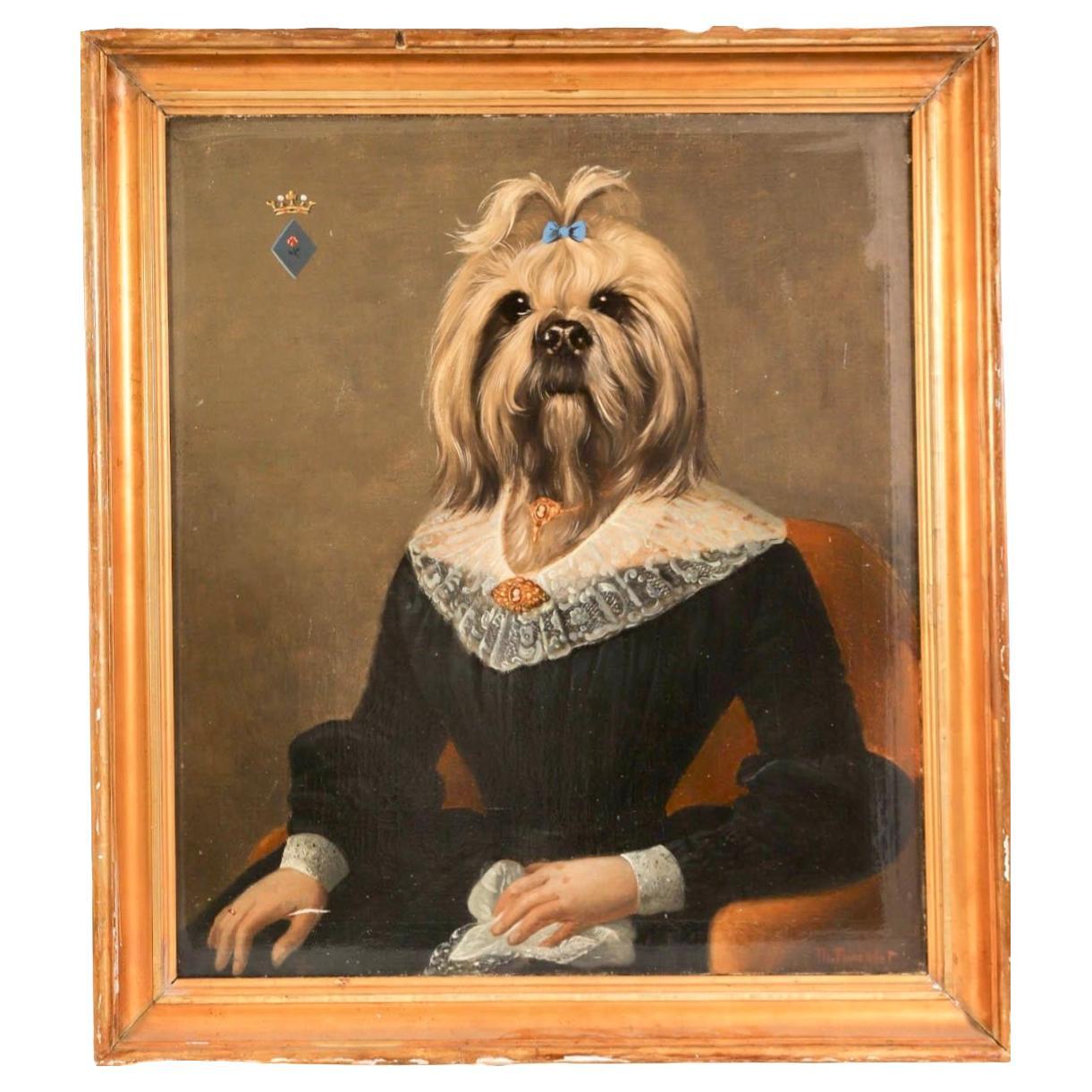 Thierry Poncelet Portrait of a Yorkshire Terrier as a Lady