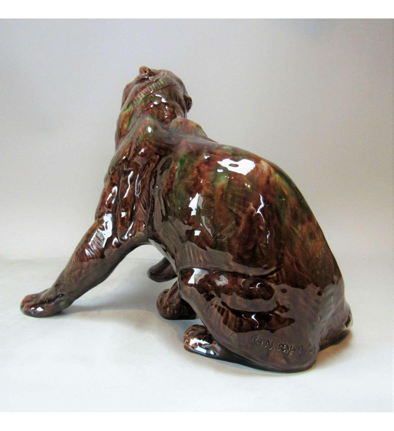 Brüllender Tiger (ca. 1940) von Thierry Van Ryswyck - (1911-1958) im Angebot 3