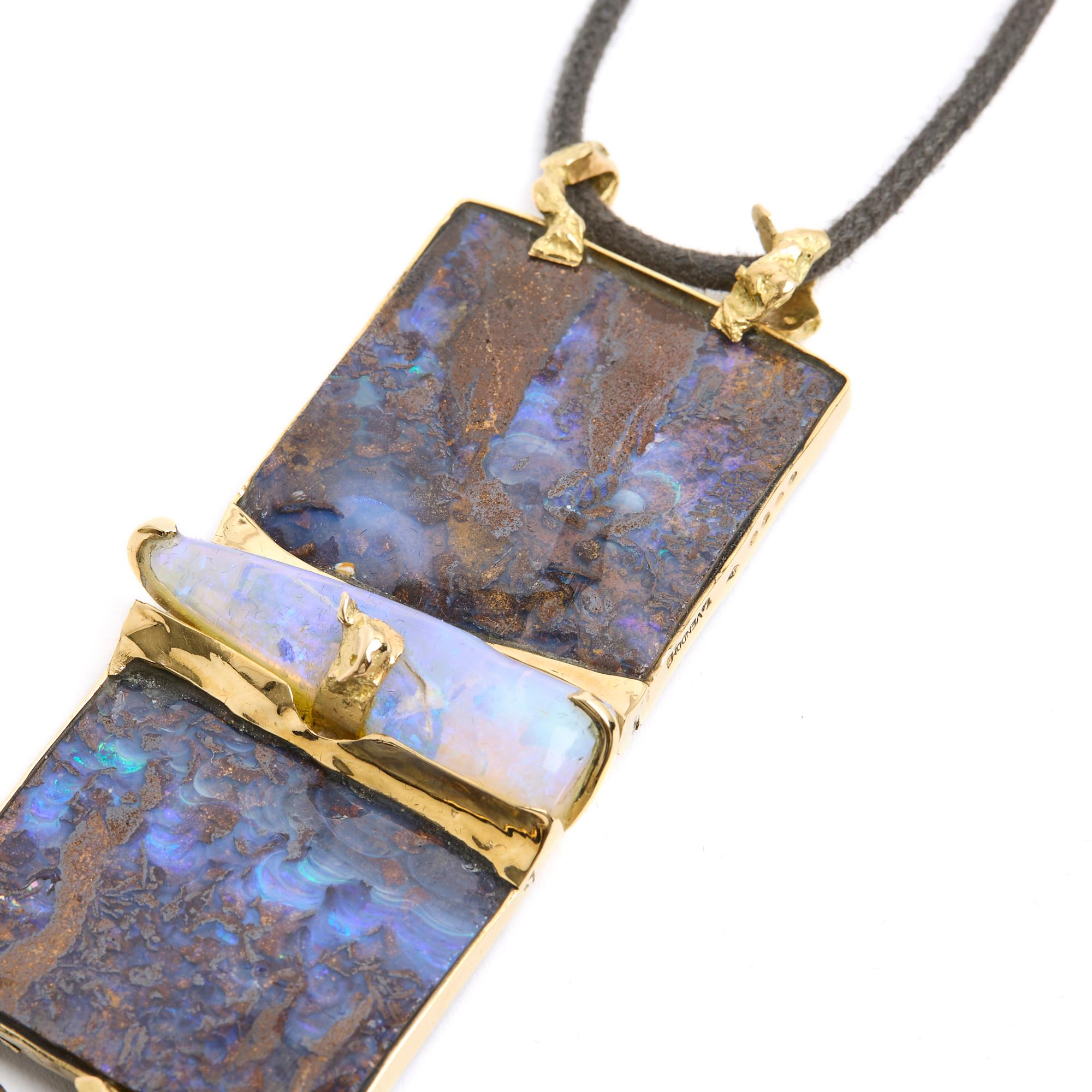Thierry Vendome 2020 Collier Riviere Collana unica in opale In condizioni ottime in vendita a PARIS, FR