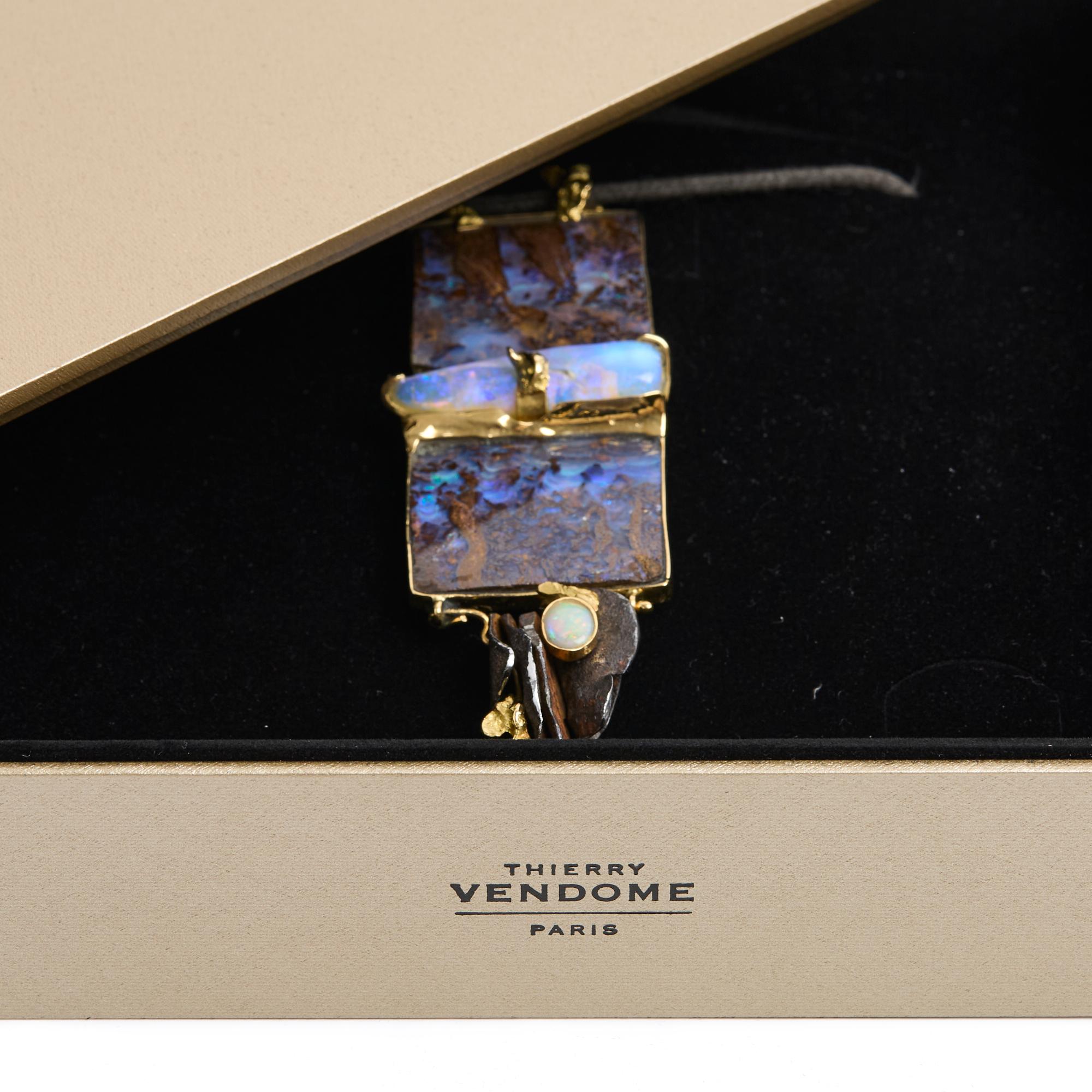 Thierry Vendome 2020 Collier Riviere Collana unica in opale in vendita 2