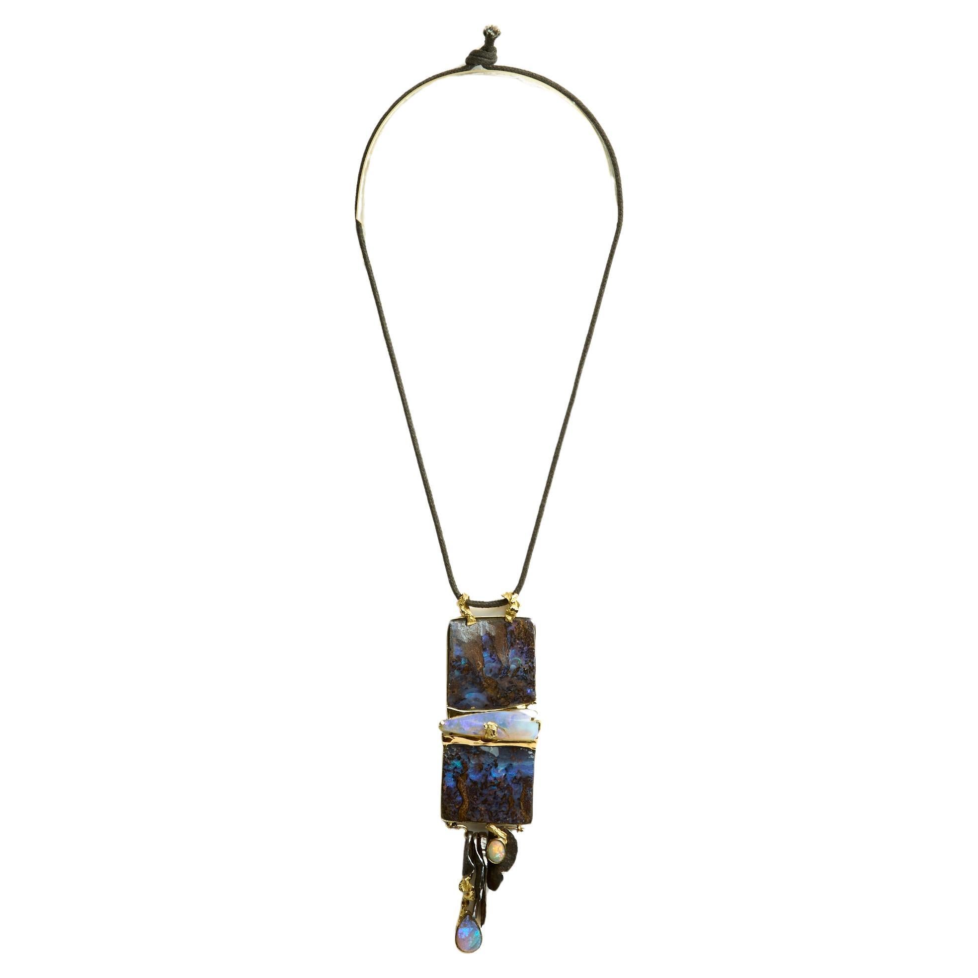 Thierry Vendome 2020 Collier Riviere Opal unique Necklace