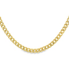 Thin 2.2mm 14-Karat Cuban Link Chain Necklace In Stock