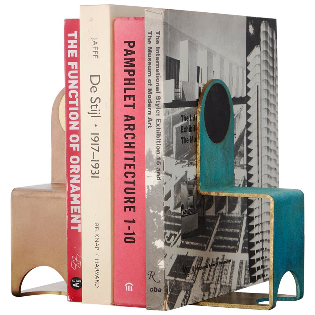 Fins serre-livres en bronze et acier contemporains de différentes patines en vente