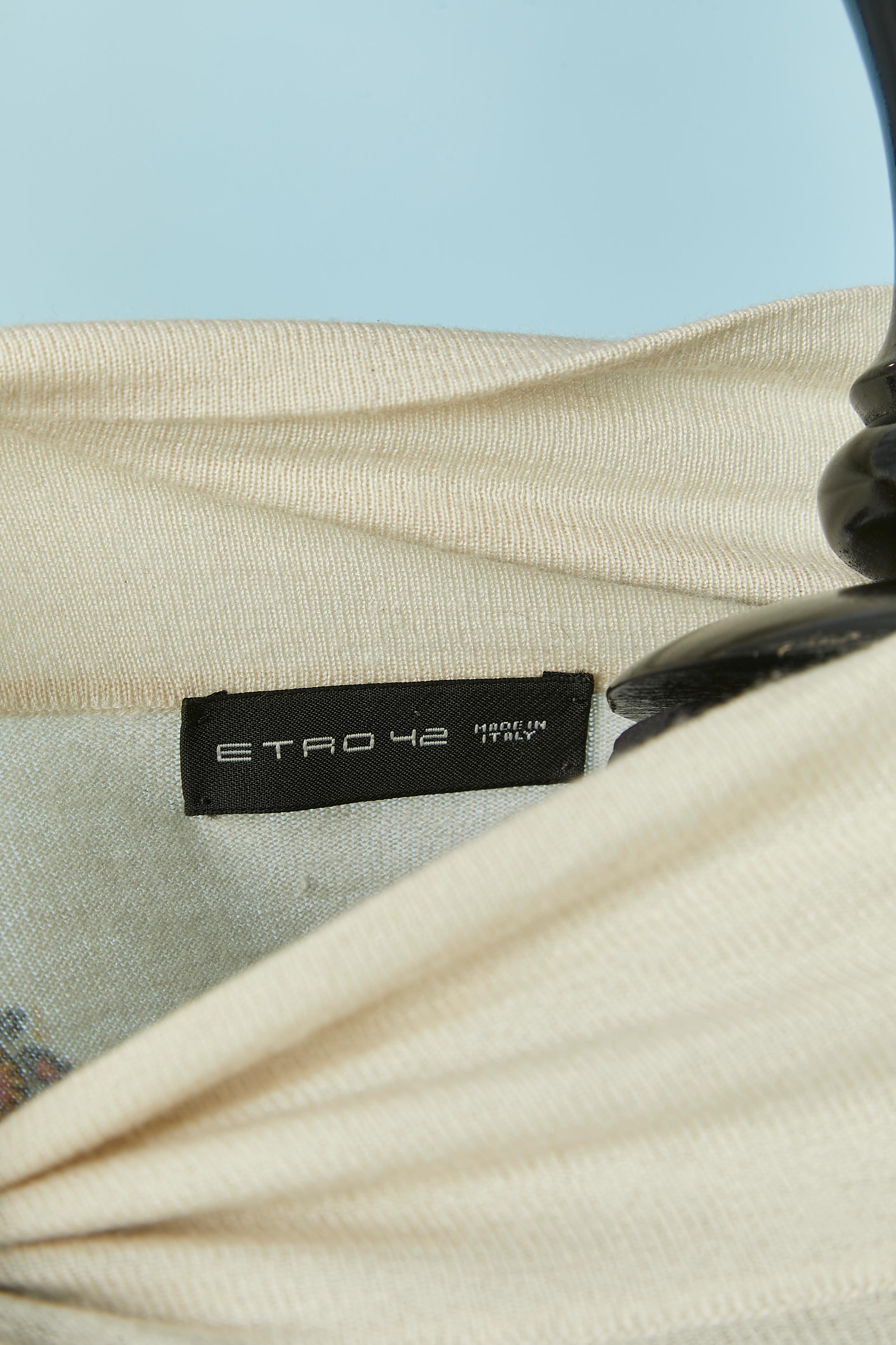 Thin cashmere with Paisley print sweater ETRO For Sale 2