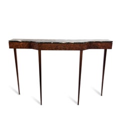 Thin Console Table With Marble Top