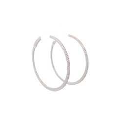 Maurice Fine Jewelry - Thin Diamond Hoops Inside Out