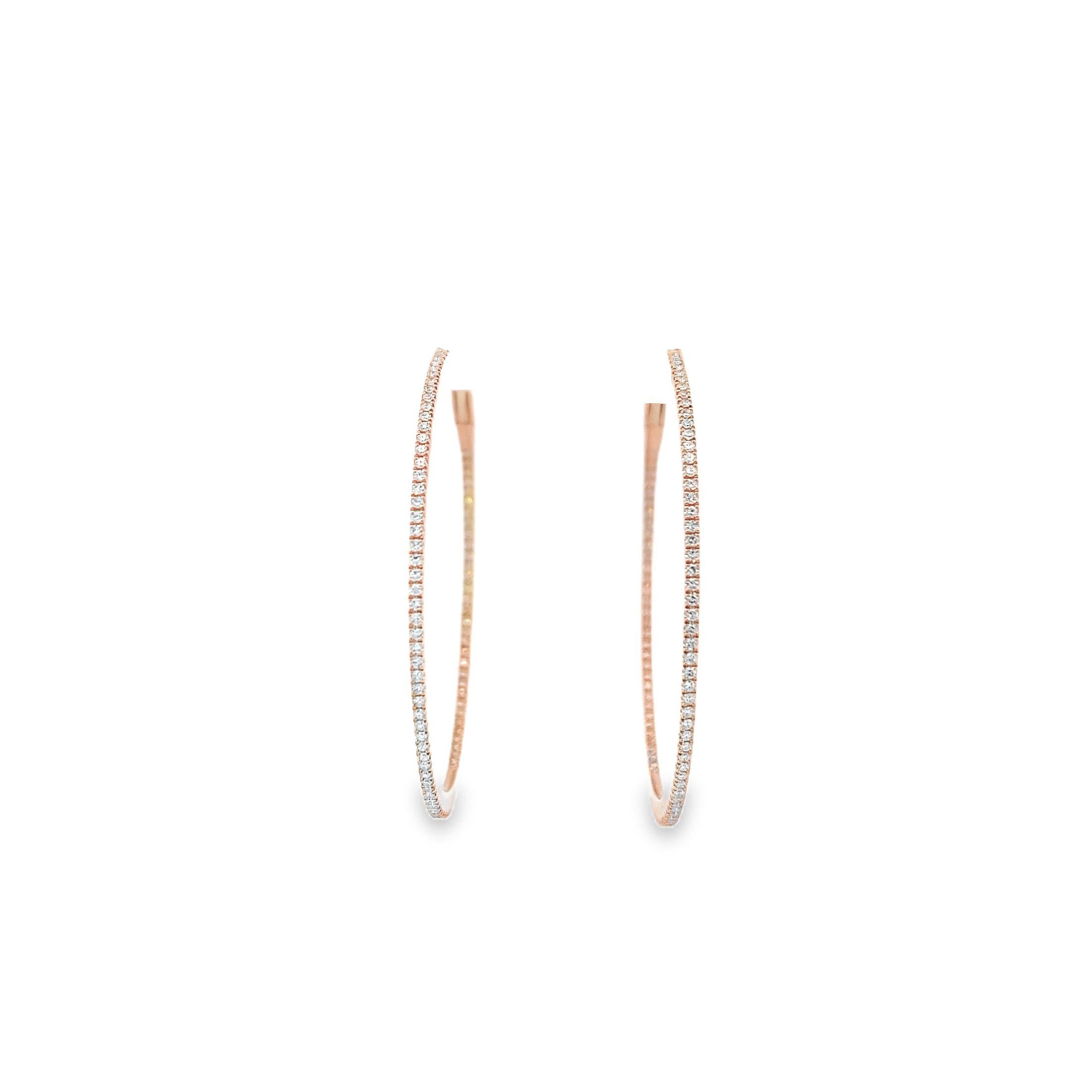 Moderne Maurice Fine Jewelry - Anneaux en diamant fin Inside Out en vente