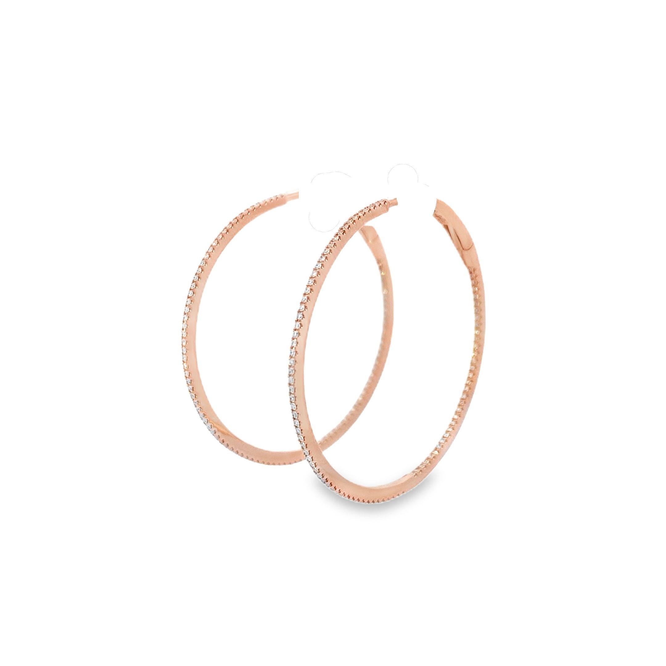Taille ronde Maurice Fine Jewelry - Anneaux en diamant fin Inside Out en vente