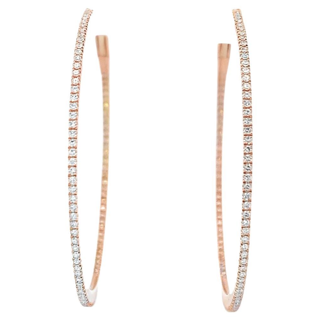Maurice Fine Jewelry - Cerchi sottili con diamanti all'interno