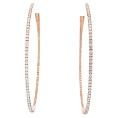 Maurice Fine Jewelry - dünne Diamant-Creolen innen und außen