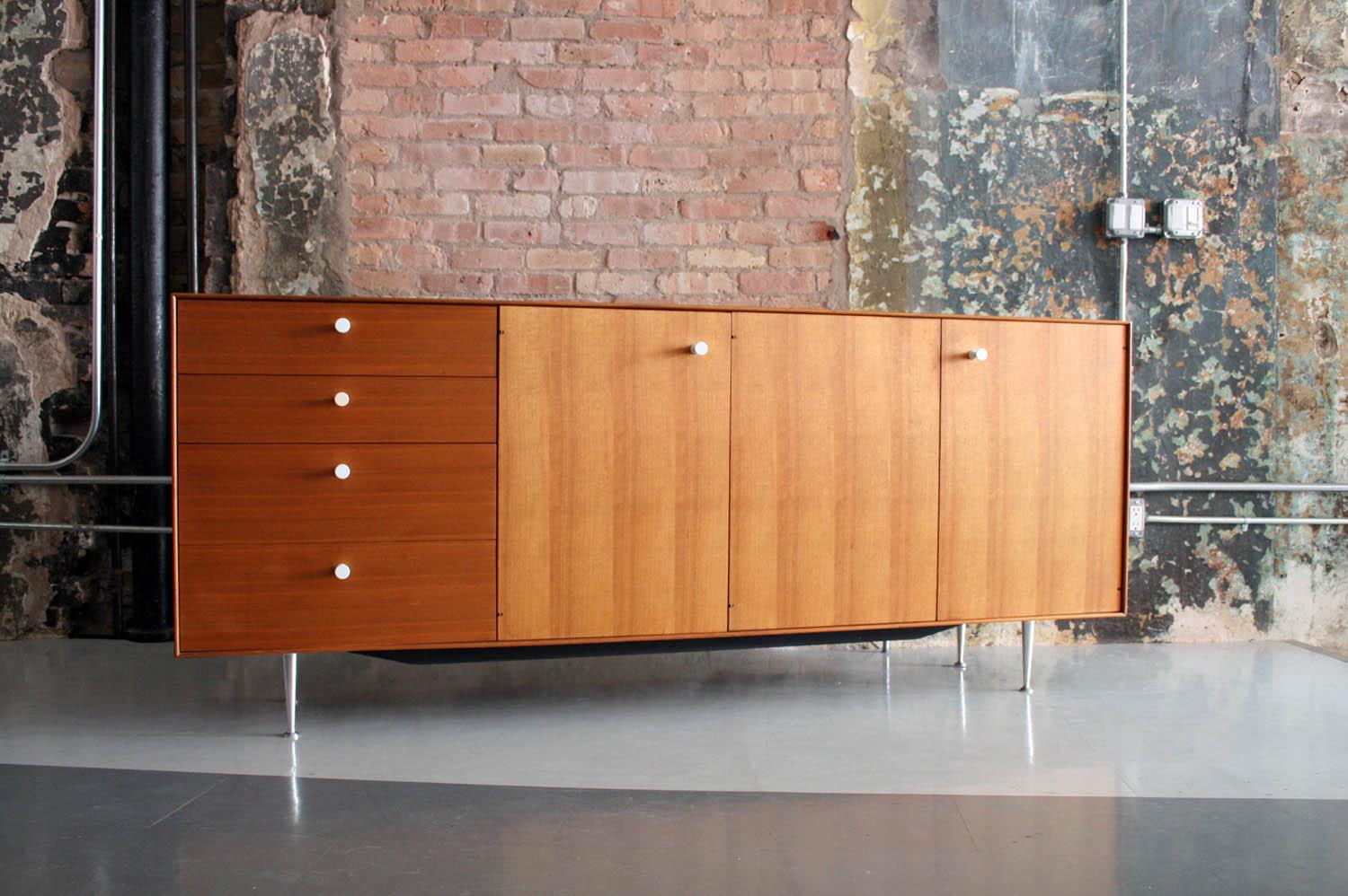 Mid-Century Modern Thin Edge Cabinet or Credenza by George Nelson for Herman Miller