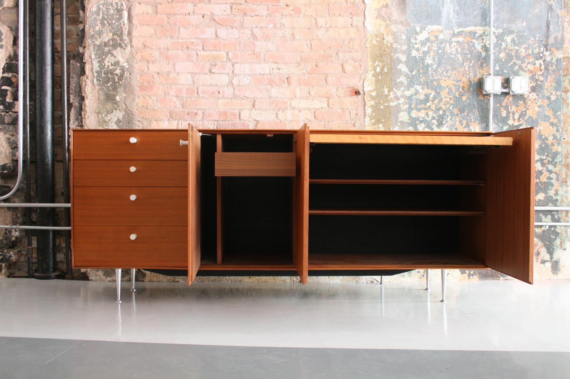 Thin Edge Cabinet or Credenza by George Nelson for Herman Miller In Good Condition In Chicago, IL
