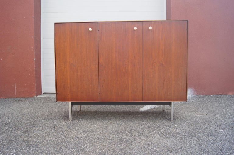 Mid-Century Modern Teak Thin Edge Gentleman's Chest by George Nelson for Herman Miller For Sale
