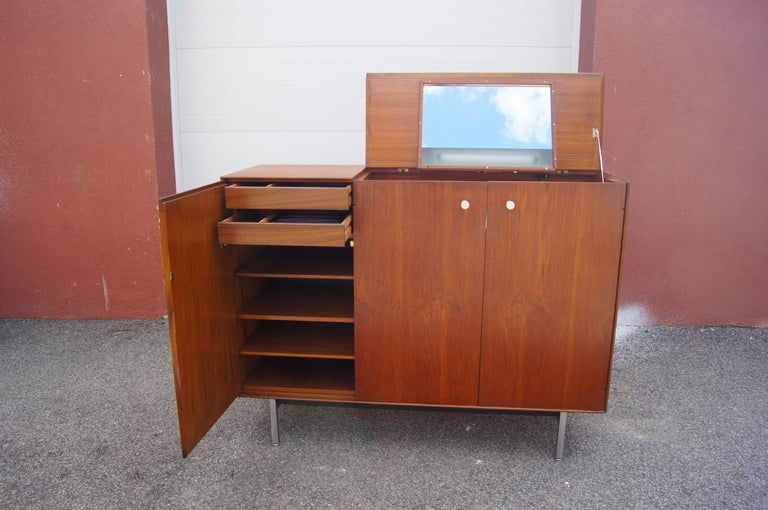 American Teak Thin Edge Gentleman's Chest by George Nelson for Herman Miller For Sale