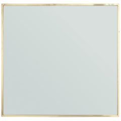 Miroir en laiton à bords fins par Edward Wormley pour Dunbar, années 1950