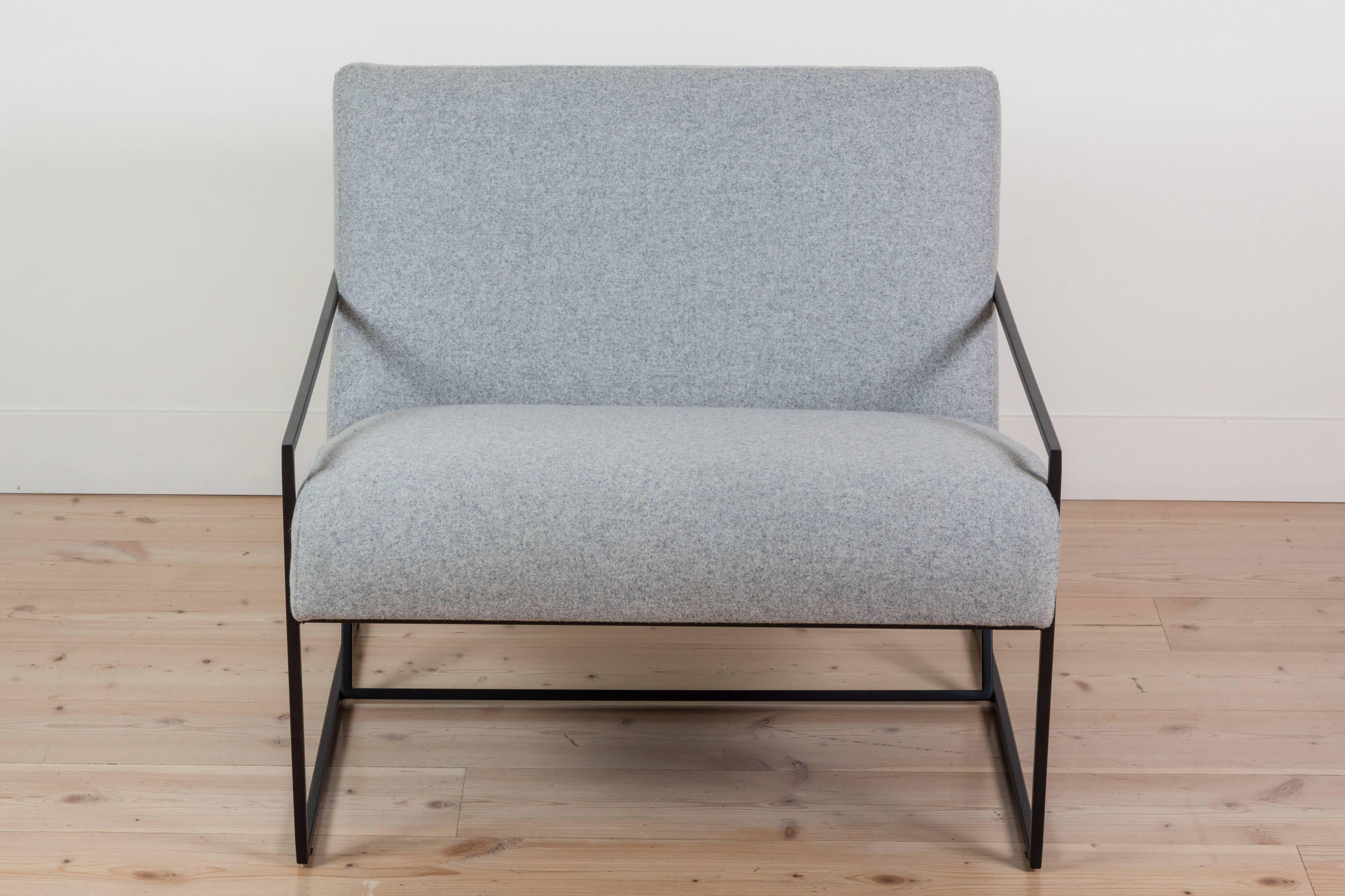 Contemporary Thin Frame Lounge Chair by Lawson-Fenning