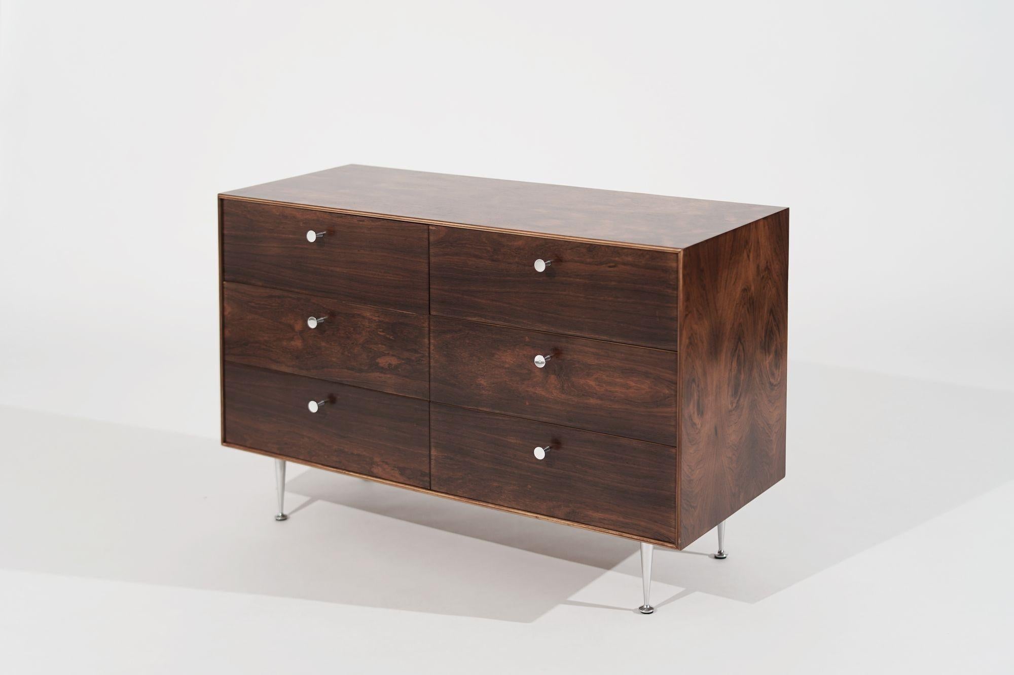 20th Century Thin Line Dresser in Rosewood by George Nelson for Herman Miller For Sale