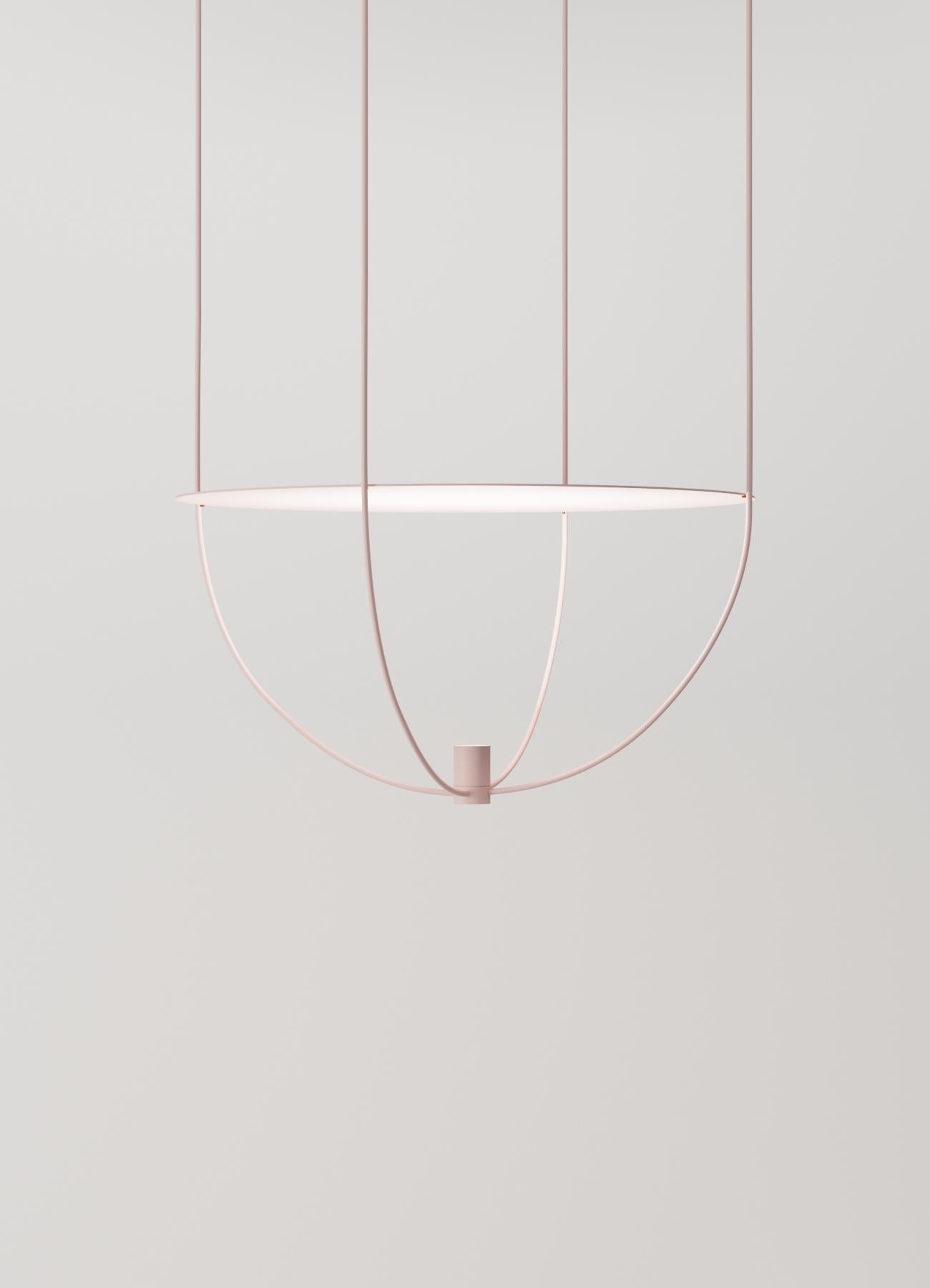 Modern Thin, Metal-Framed Pendant Lamp from 