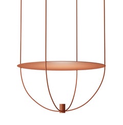 Thin, Metal-Framed Pendant Lamp from "Disused Collection"