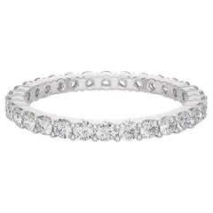 Thin Moissanite Engagement Band Ring Gift for Mom Craft in 925 Solid Silver