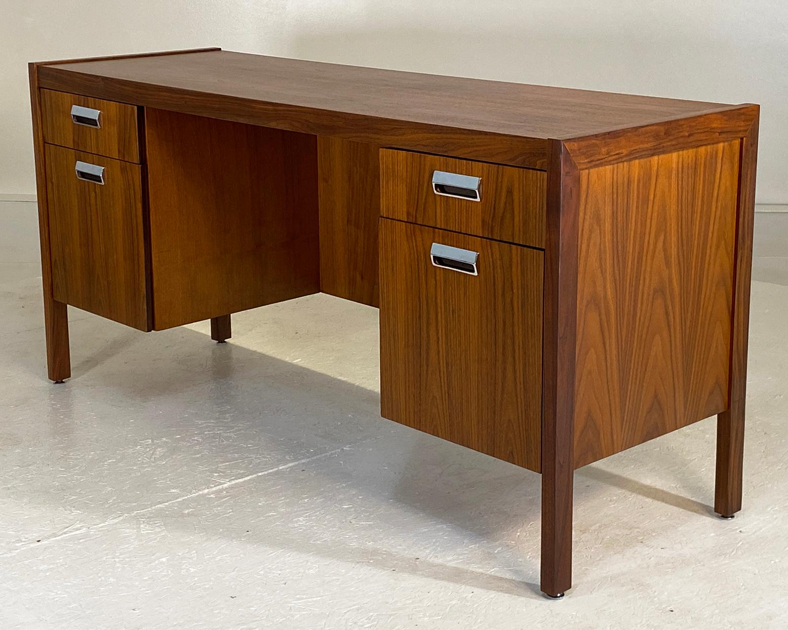 A sophisticated and practical desk in American Black Walnut. Measures 60.25