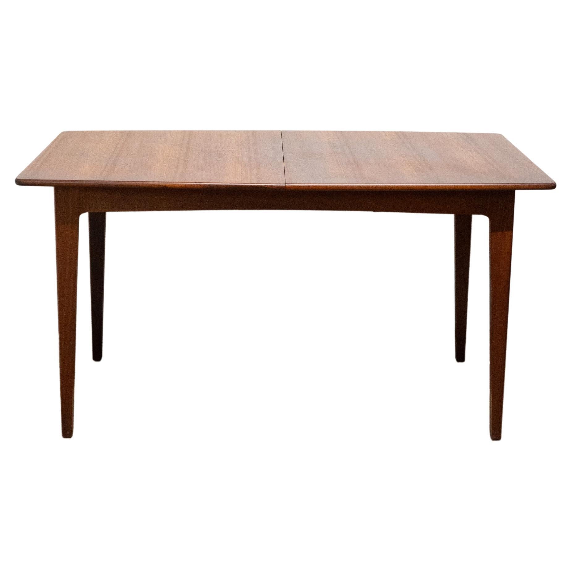 Thin Rectangular Extendable Mid Century Dining Table