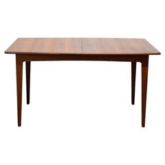 Thin Rectangular Extendable Mid Century Dining Table