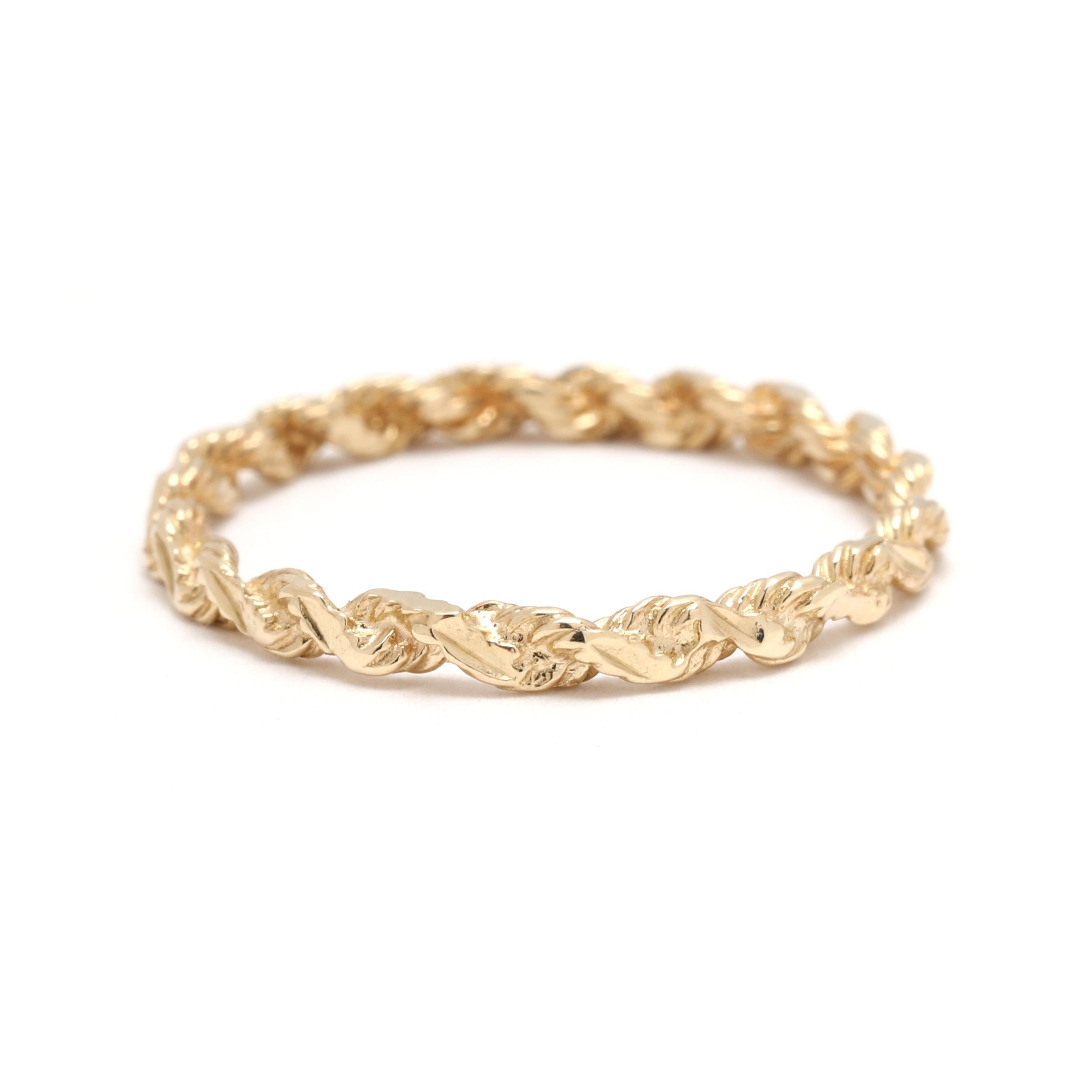 Ring Size 5.25

Width: 1.9 mm

Weight: .6 dwts. / 1 grams

Stamps: 14k (tested)

A Couple Of Things to Note:
* This is a vintage item and may show signs of wear. It has been cleaned.
* Please feel free to reach out to us with any questions!
* All