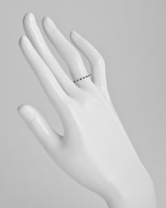 Thin Sapphire & Diamond Eternity Band