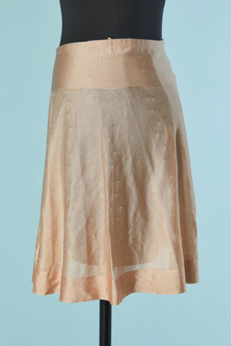 Thin see-through rayon jersey knit skirt ALAIA New with tag (Braun) im Angebot