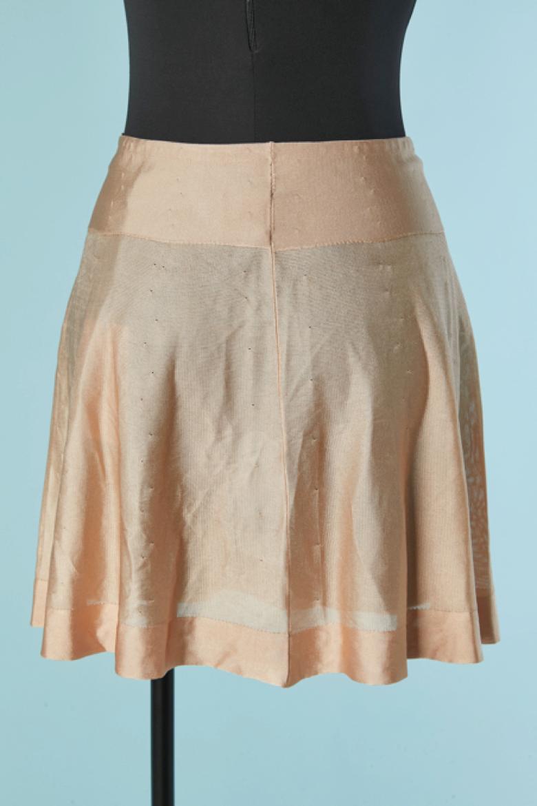 Thin see-through rayon jersey knit skirt ALAIA New with tag im Zustand „Neu“ im Angebot in Saint-Ouen-Sur-Seine, FR