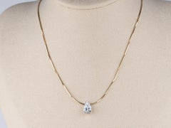Thin Snake Chain Necklace 18K Gold 3g+ 19.5" Adjustable with Needle Threader