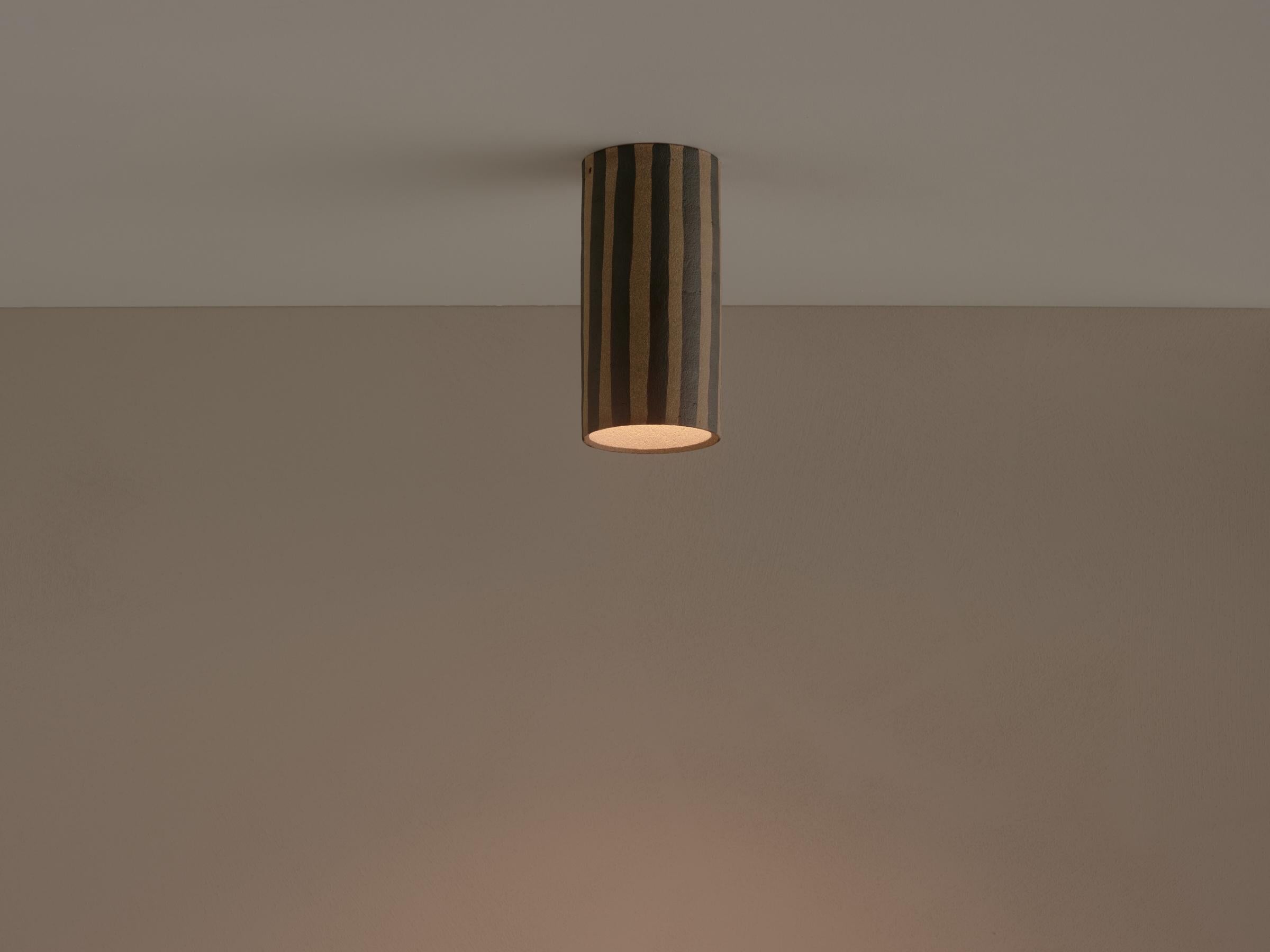 Post-Modern Thin Stripe Dancer Mounted Ceiling Lamp by Coco Flip