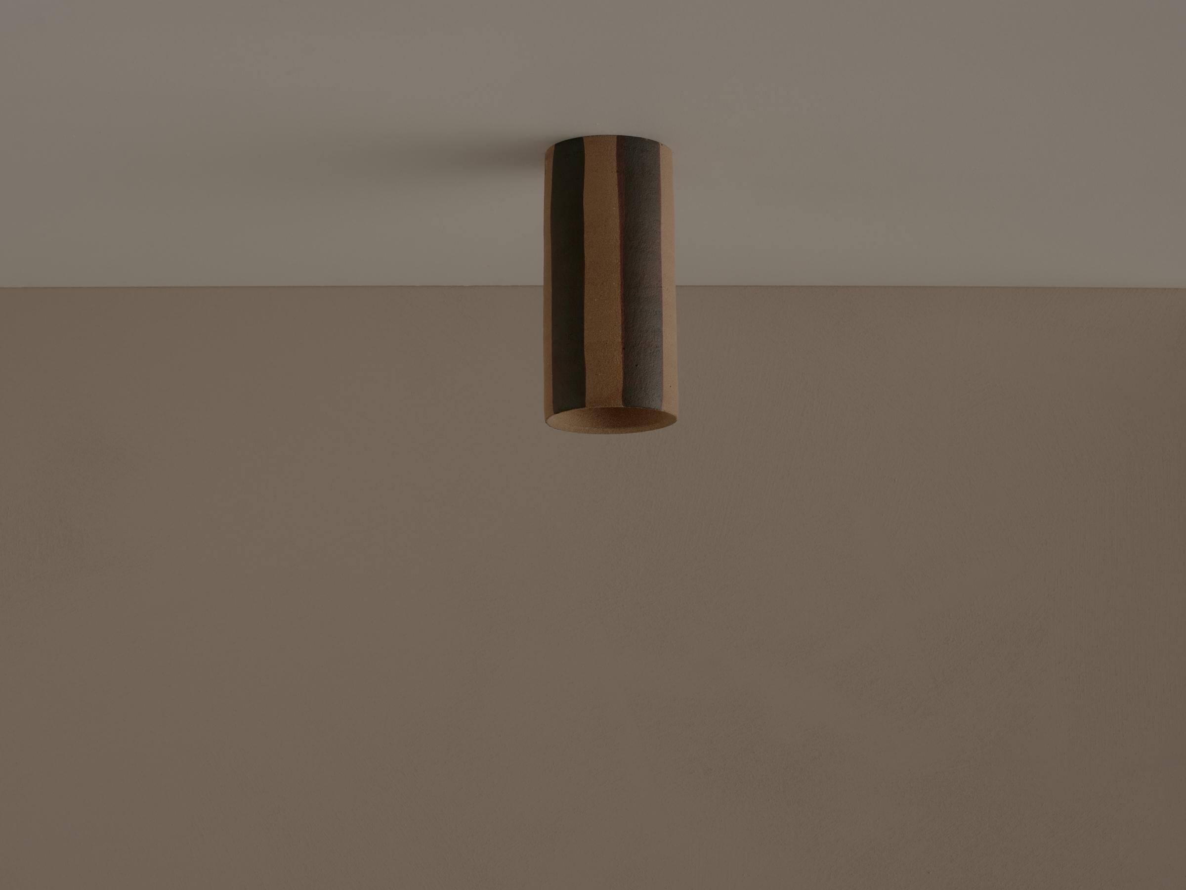 Australian Thin Stripe Dancer Mounted Ceiling Lamp by Coco Flip