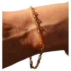 Bracciale sottile A Link in oro giallo