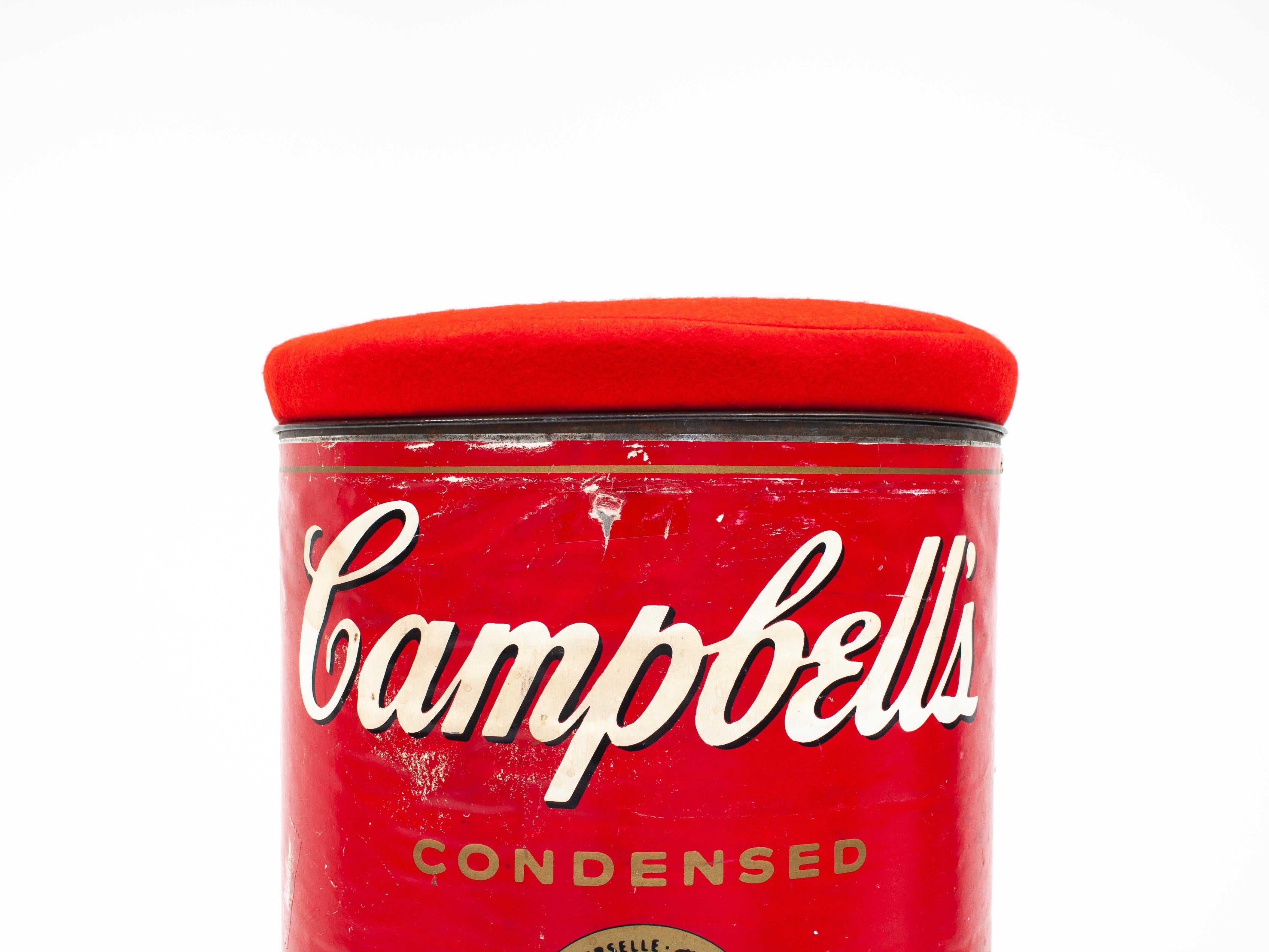 Think Big! NYC, Oversized Campbells Soup Can Stool, Dated 1986 In Good Condition In London Road, Baldock, Hertfordshire