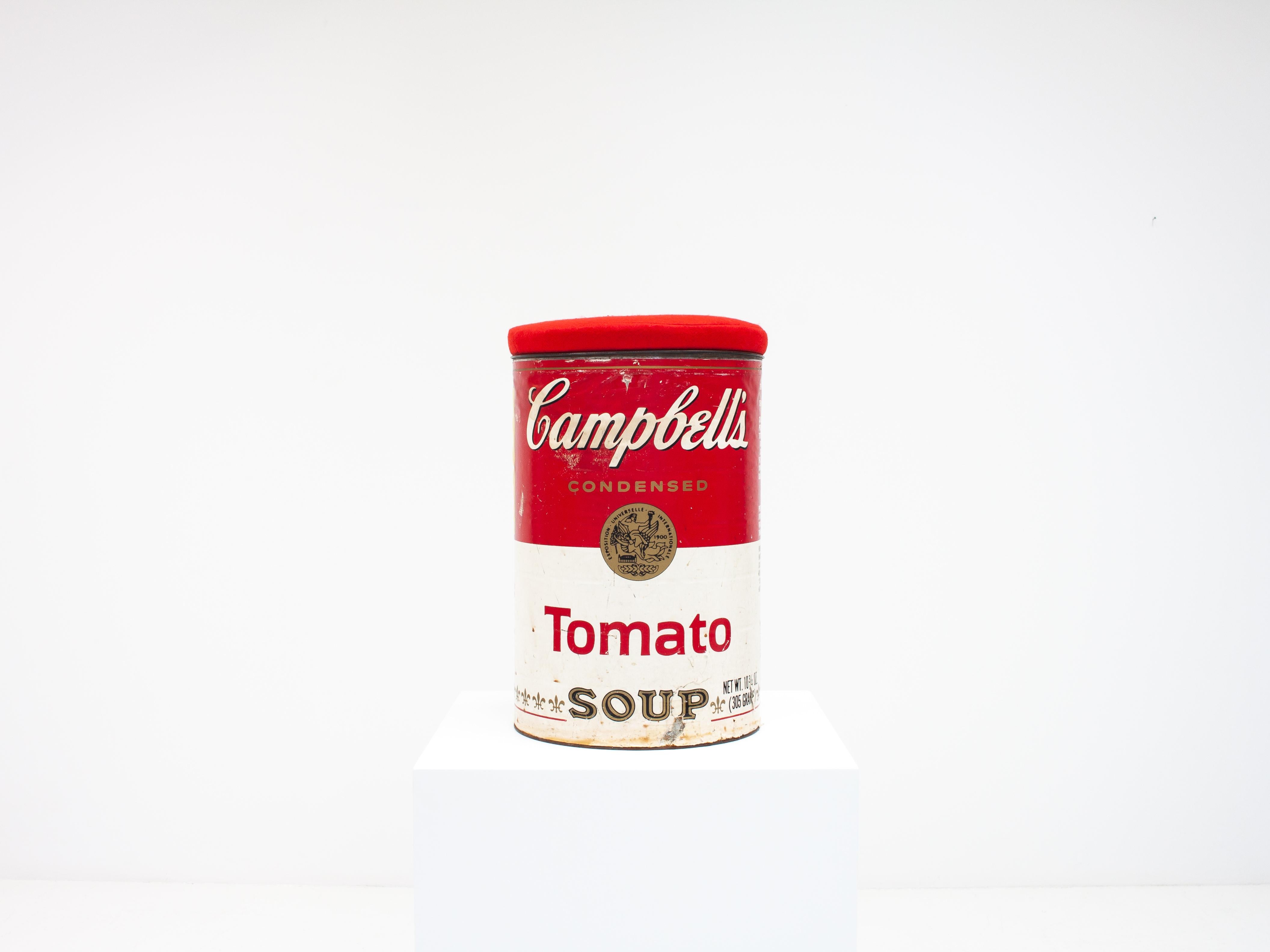 20th Century Think Big! NYC, Oversized Campbells Soup Can Stool, Dated 1986