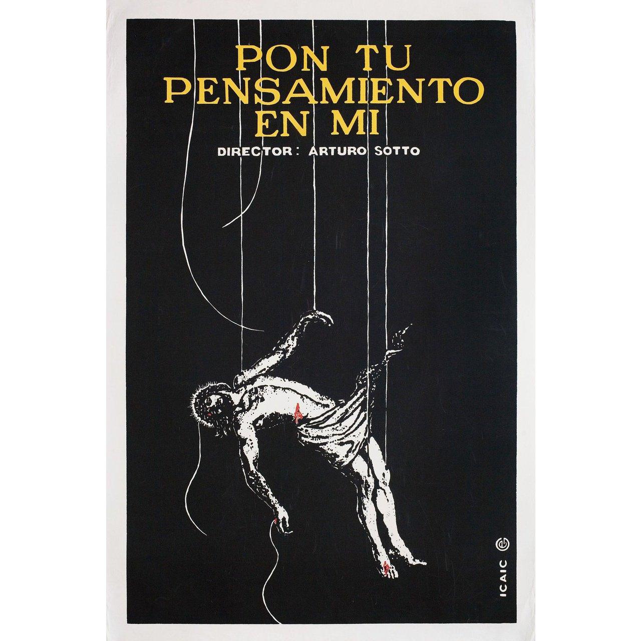 Sud-américain Affiche cubaine du film « Think of Me » 1996 en vente